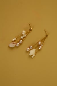 Image 2 of Coral shell earrings 