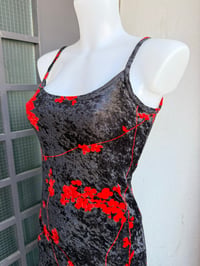 Image 2 of Cherry Blossom Velvet Maxi Dress S