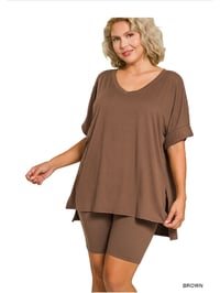 Brown Chill Shorts Set