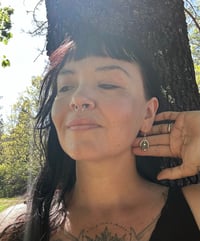 Image 2 of White buffalo earrings 