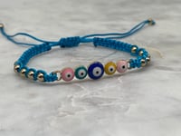 Image 5 of COLORFUL  EYE BRACELETS light blue 