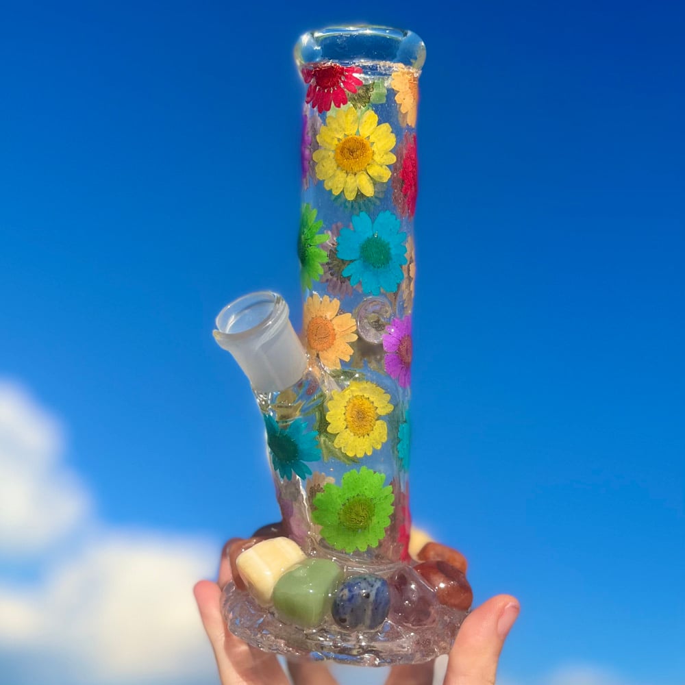 Image of rainbow pride crystal 8”