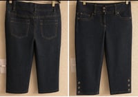 Image 5 of New Sz 4 Ann Taylor Modern Fit Denim Capri #1205*15