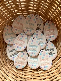 Image 9 of Pastel Polka Dot Happy Easter Egg Hanging Decoration