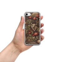 Image 5 of Boho Nature Cottagecore Inspired Hedgehogs Among Mushrooms Clear Case for iPhone®