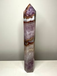 Image 2 of Large Lace Agate with Amethyst Generator #2411