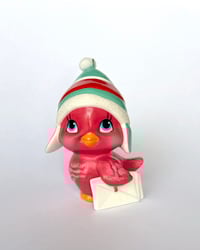 Image 1 of Retro Cardinal Christmas Tree Ornament