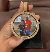 Image 2 of Double sided-Large Photo pendant