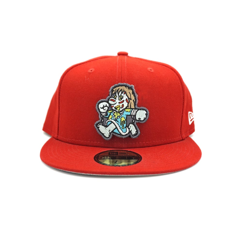 Regan Fitted Cap - Red