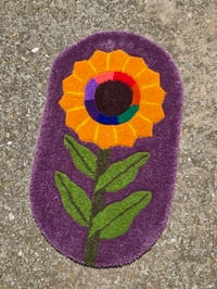 Image 1 of Rainbow Sunflower rug