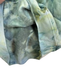 Image 7 of L Adult Crew Sweatshirt in Verdant Watercolor Ice Dye