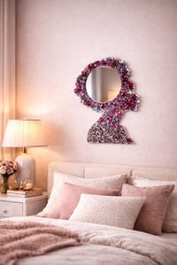 Image 3 of Afro Girl Wall Mirrors By Lady L Artistry