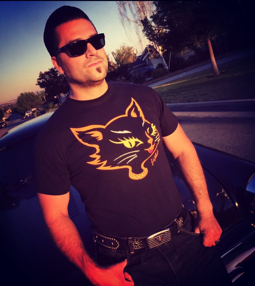 Mens Kreepy Kat T-shirt 