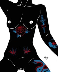 Tattooed Art Print