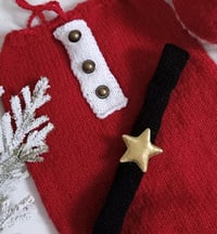 Image 4 of Newborn knitted set for photoshoots | red | winter | christmas