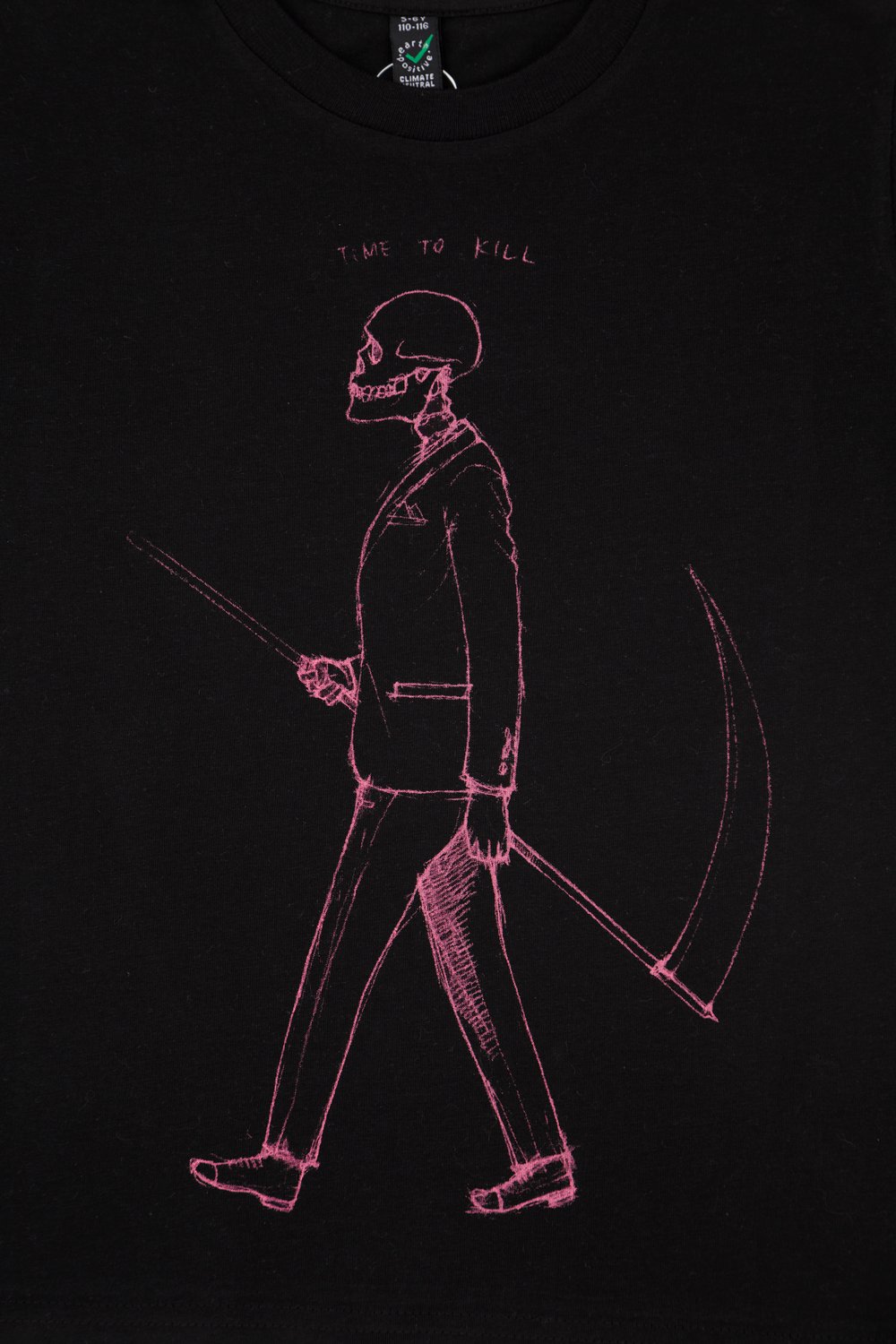 Mr Death Black Kids-T (Organic)