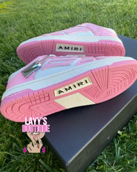 Image 2 of ‘White Pink’ Amiri Skeleton Sneakers