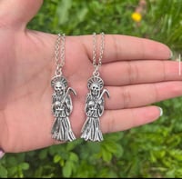 Santa Muerte Necklace ( 24in )