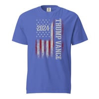 Image 1 of Trump Vance 2024 Flag - Comfort Colors Unisex garment-dyed heavyweight t-shirt