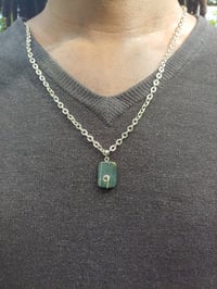 Image 3 of Celtic Knot Pendant Leather Necklace