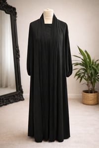 Image 1 of Layali Pleated Abaya 4-Piece Set