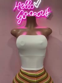 Basic tube top- white