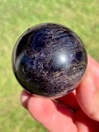 Image 8 of Charoite Aegirine & Pyrite Sphere I Siberia Russia #2952 