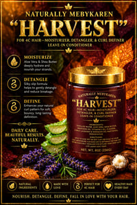 Image 1 of “HARVEST “ for 4C Hair Moisturizer, Detangler & Curl Definer Leave-In Conditioner 
