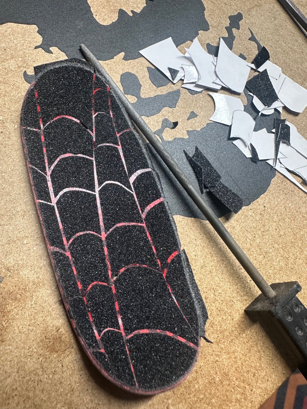 Black Cat Skate - 0.4mm Skate Grit Fingerboard Grip Tape