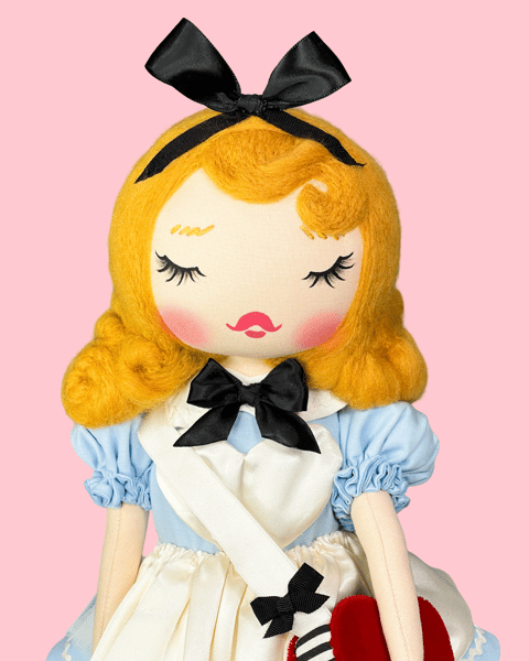 Image of CLASSIC ALICE INSPIRED MEDIUM ART DOLL 