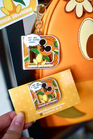 Image of Orange Sunnies AP Parody bag charm / keychain