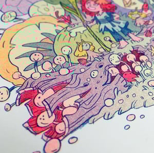 Flower Girl Riso Print