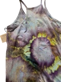 Image 6 of S/M Knit Pocket Playsuit in Muted Watercolor Orb Ice Dye