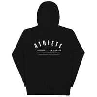 Image 1 of Athlete (White on Black) - Hoodie