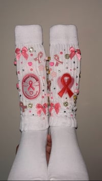 Image 1 of Breast Cancer Awareness Socks 