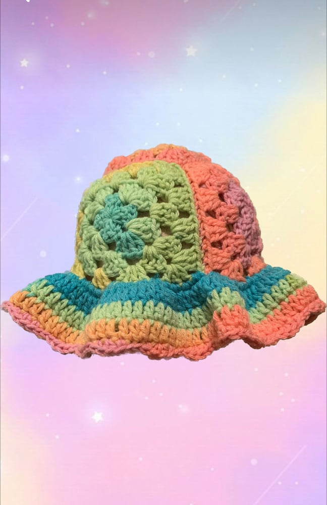 Image of Pastel Rainbow Bucket Hat