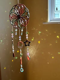 Image 3 of Woodland Spiral Resin Sun Catcher