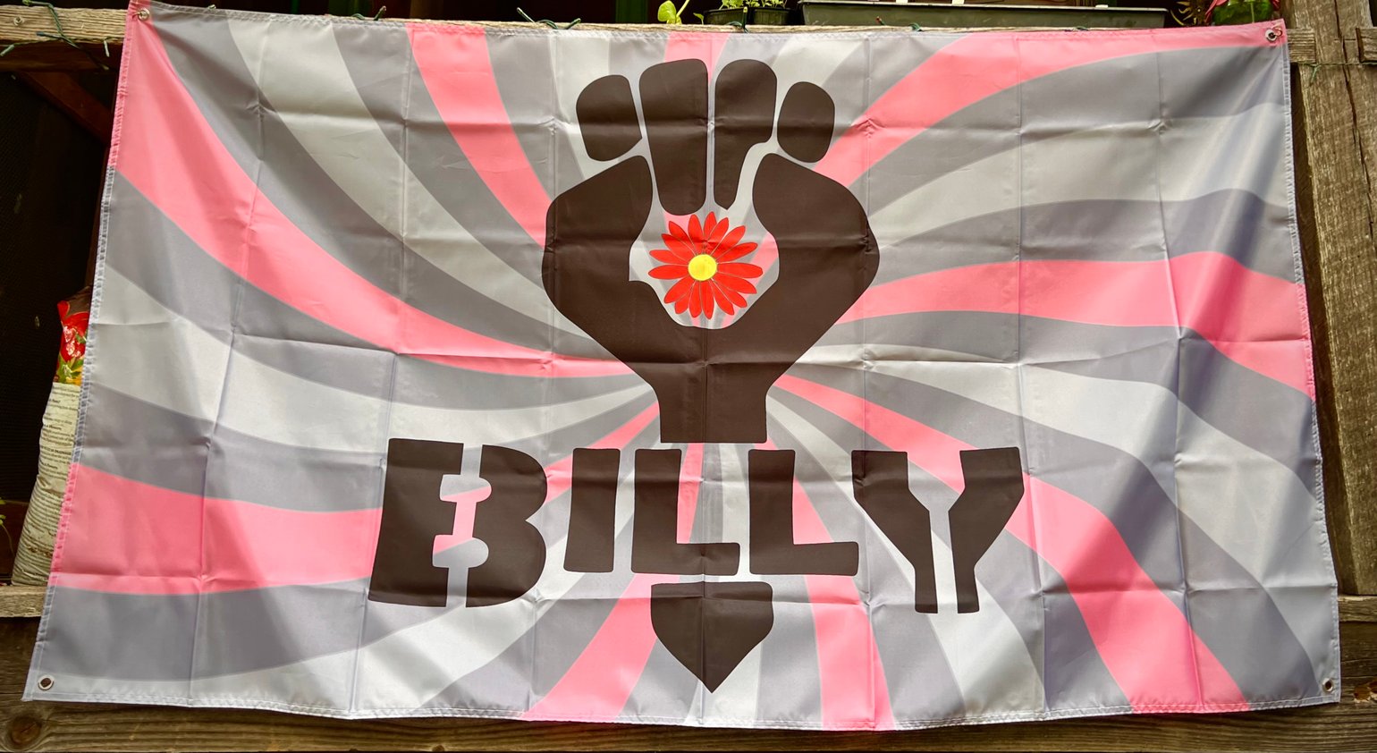 Image of NEW Gonzo Daisy Fist Swirl Flag
