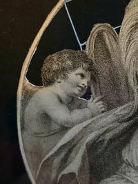 Image 4 of Antique Large Victorian framed 1800’s engraving and preserved web