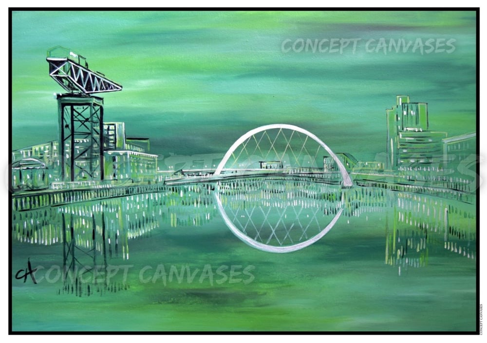 Image of ‘Glasgow Is Forever Green’ A3 Print 