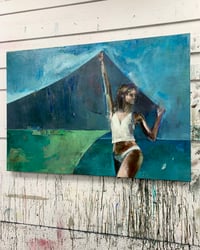 Image 3 of Painting / maleri / "Et øjeblik XI – I shaped the world for you" / 90x130 cm