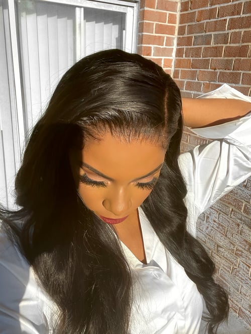 Image of The ULTIMATE MELTED WIG! FULLY CUSTOMIZED 22 inch HD CLEAR LACE body wave WIG 