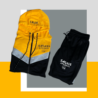 Image 2 of 3 Tone Sweat-Suit (Yellow,Black,Gray) 