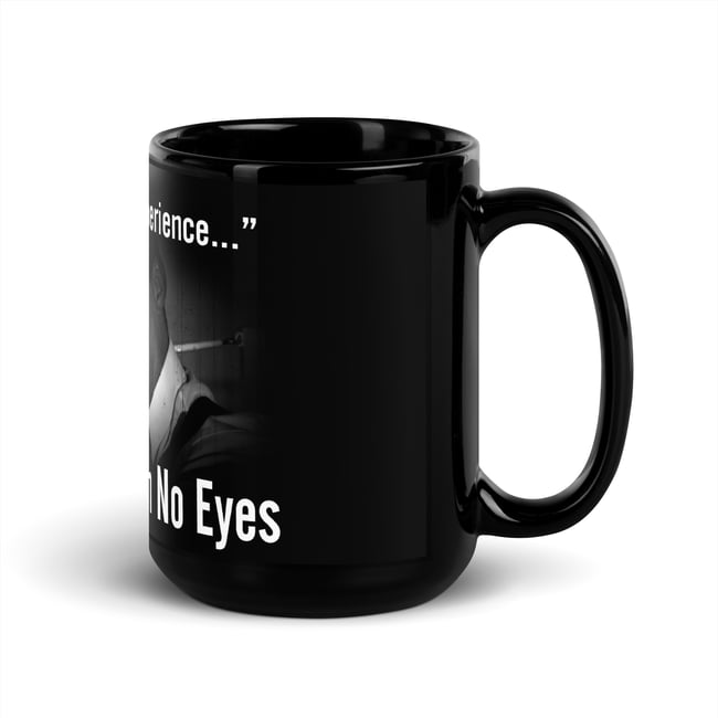 Fighter With No Eyes-Amazing-Black Glossy Mug