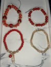 Red Bracelet Set