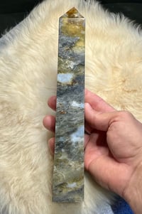 Image 11 of Yellow Fluorite & Moss Agate Tower #2410