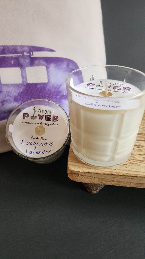 Image of Eucalyptus & Lavender in Reusable Whiskey Rocks Glass