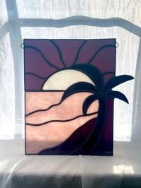 Image 1 of Stained Glass Purple Sunset