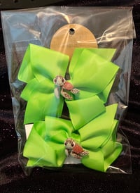 Image 2 of 4.5" Character Ribbon Hair Bows