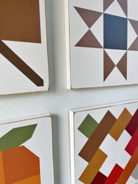 Image 2 of SET of 6 - Autumn Harvest Collection - 11" Barn Quilts